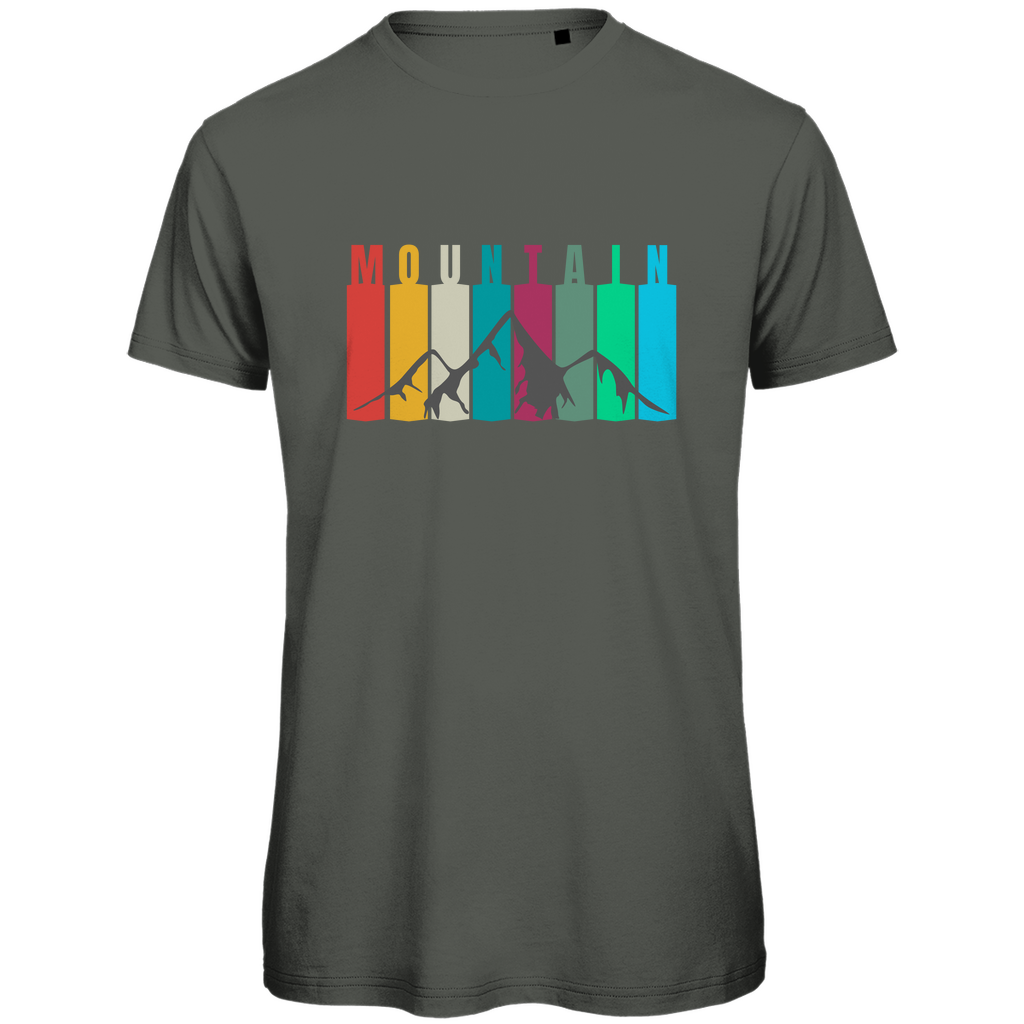 Herren Premium Bio T-Shirt Vintage Mountain