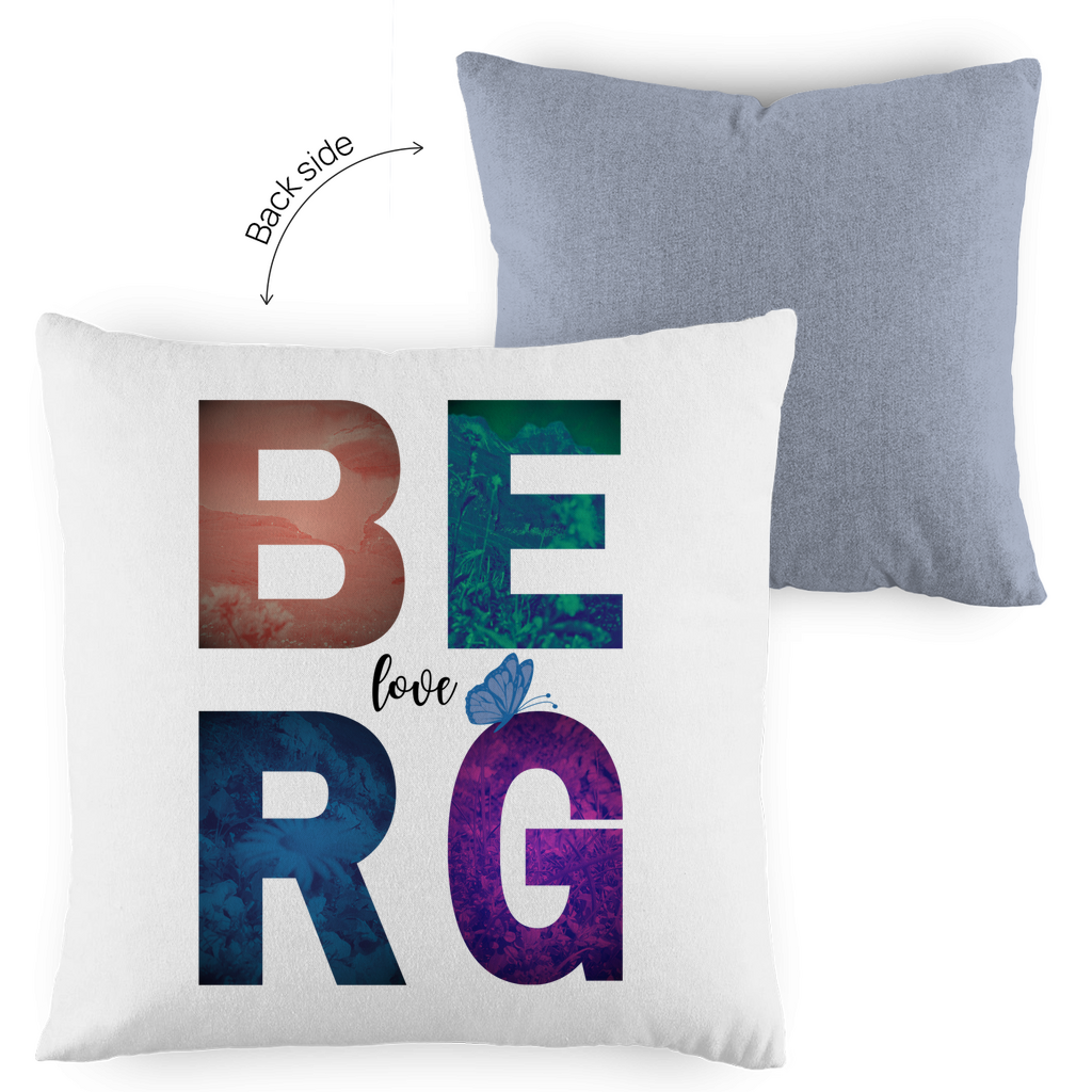 Kopfkissen zweifarbig Berg Love