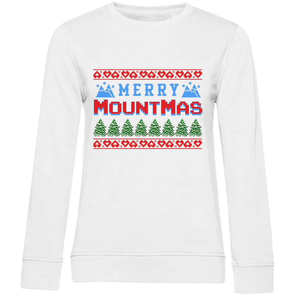Damen Premium Bio Sweatshirt Merry Mountmas