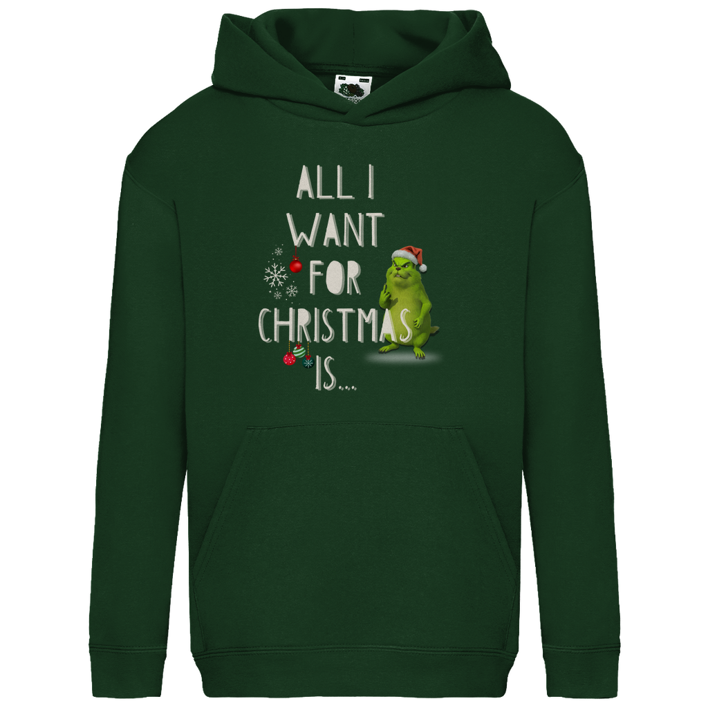Kids Basic Hoodie All I want for Christmas