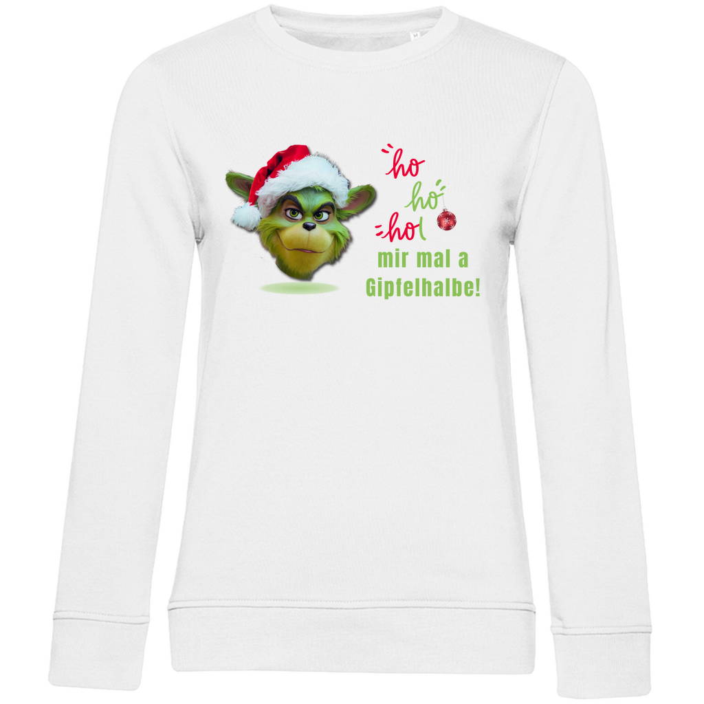 Damen Premium Bio Sweatshirt Gipfelhalbe