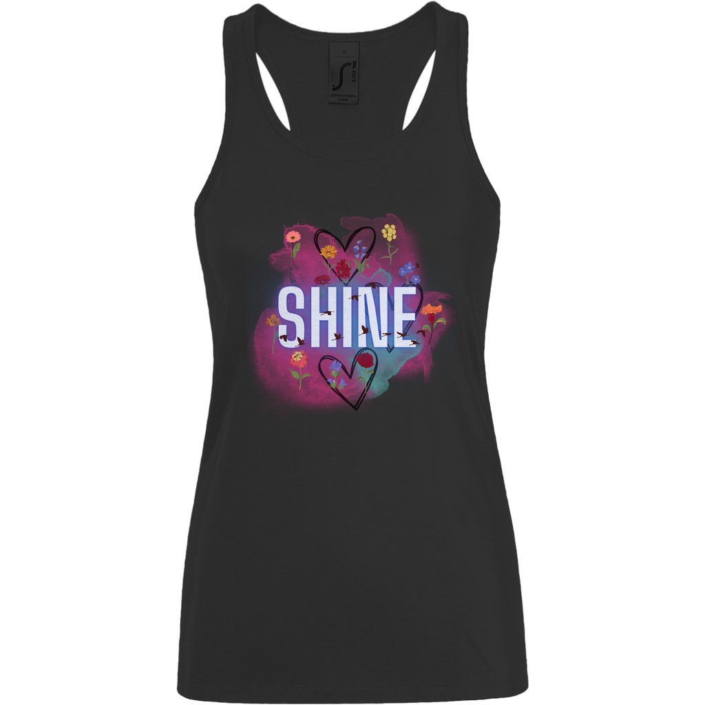 Damen Basic Tank Top Shine