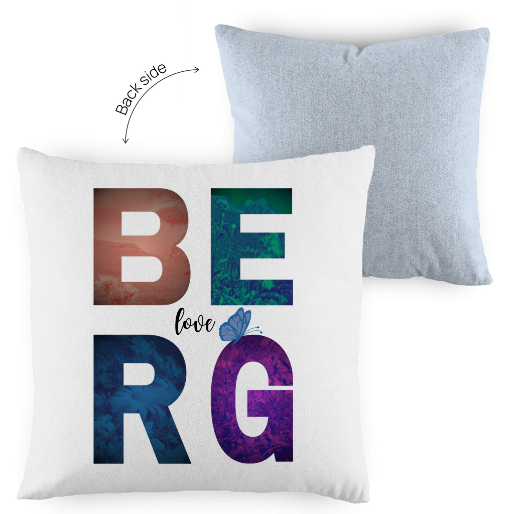 Kopfkissen zweifarbig Berg Love