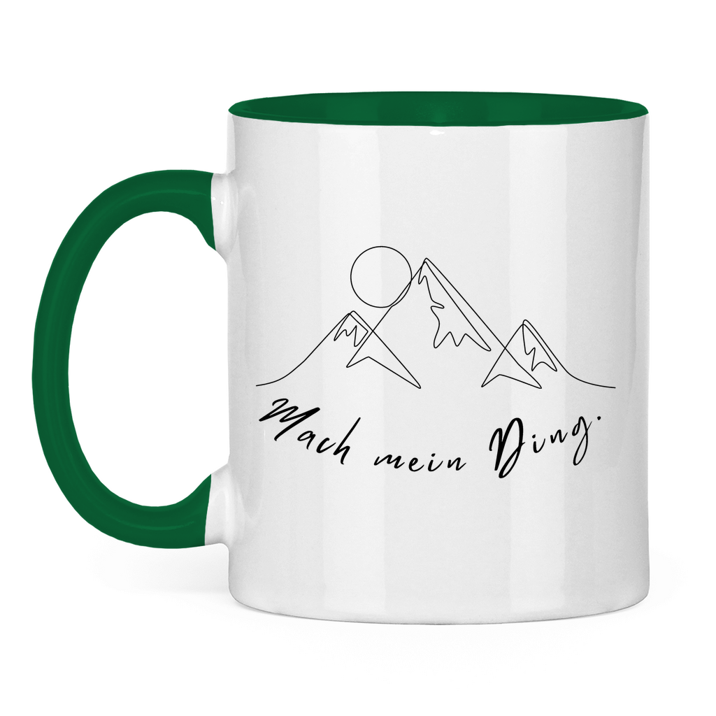 Tasse zweifarbig Mach mein Ding