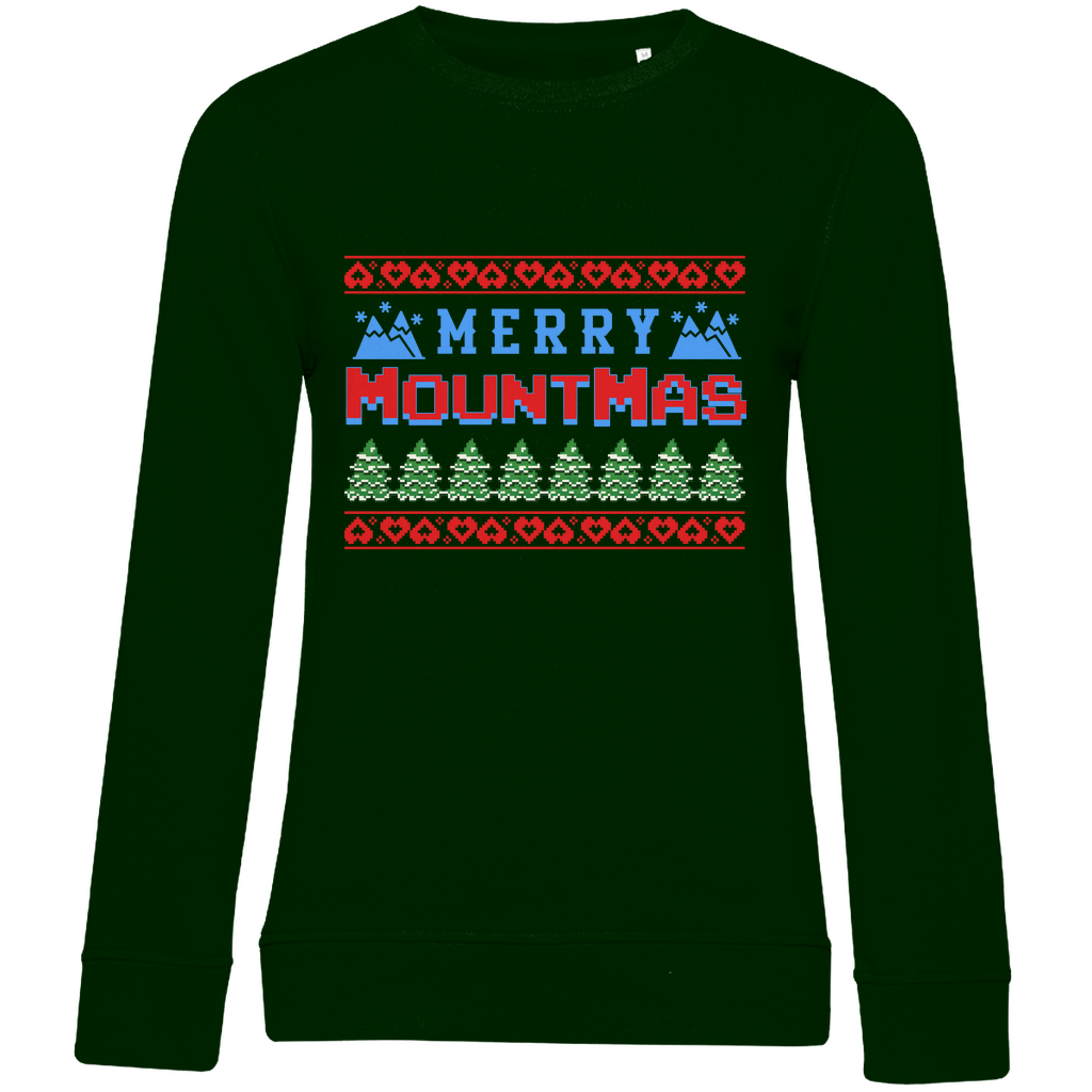 Damen Premium Bio Sweatshirt Merry Mountmas