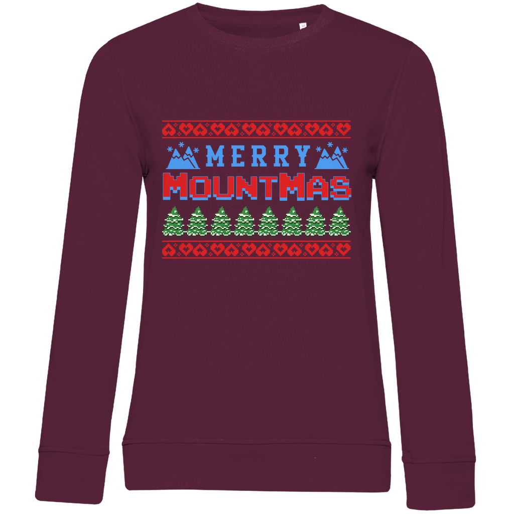 Damen Premium Bio Sweatshirt Merry Mountmas