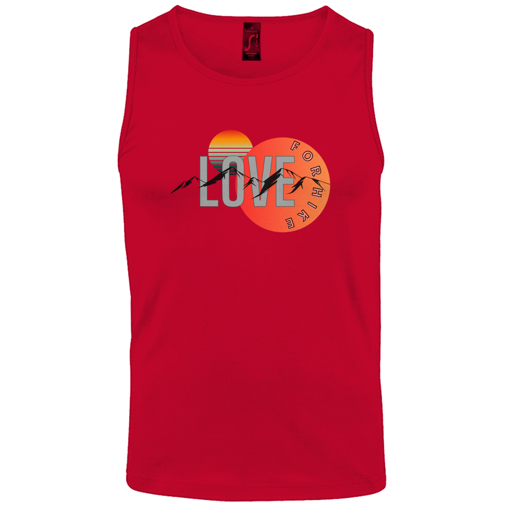 Herren Basic Tank Top LOVE for hike