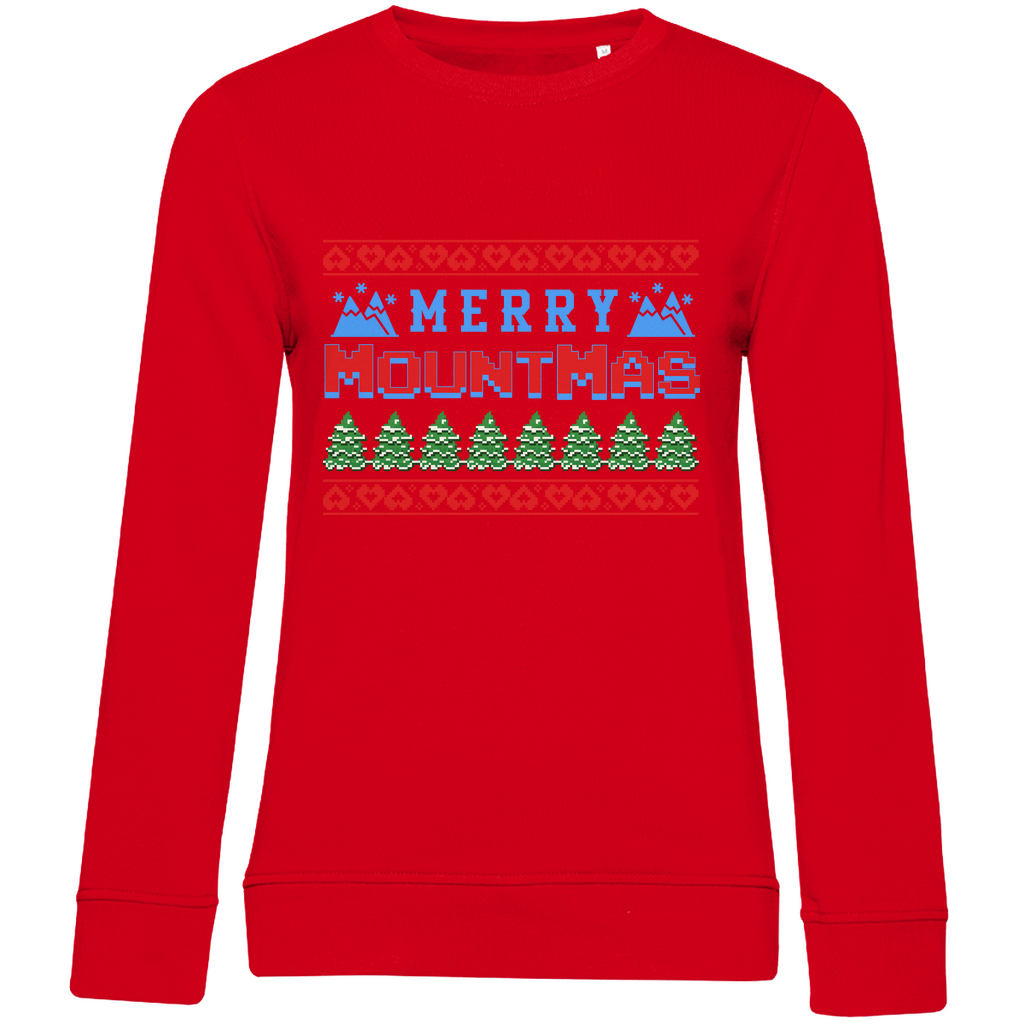 Damen Premium Bio Sweatshirt Merry Mountmas