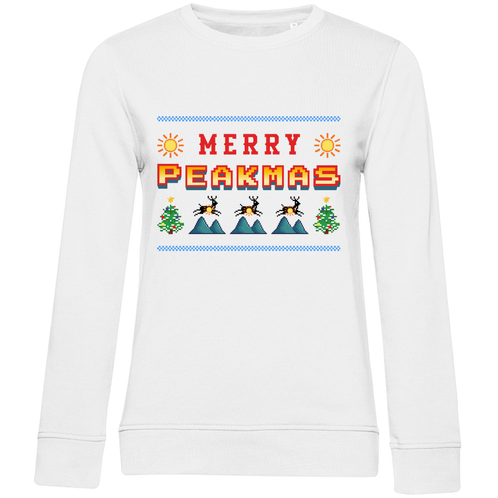 Damen Premium Bio Sweatshirt Merry Peakmas
