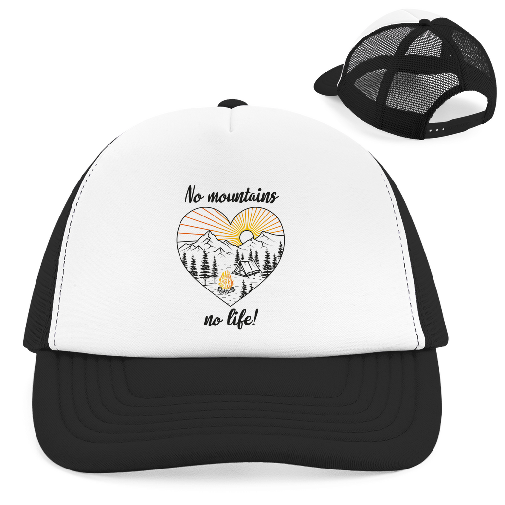 Retro Trucker Cap No Mountains, no life!