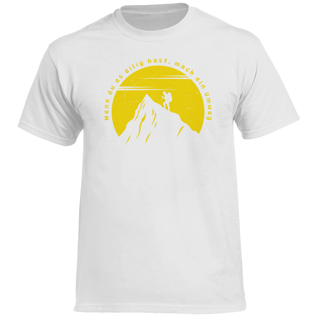Herren Heavy Cotton T-Shirt Wenn du es eilig hast...