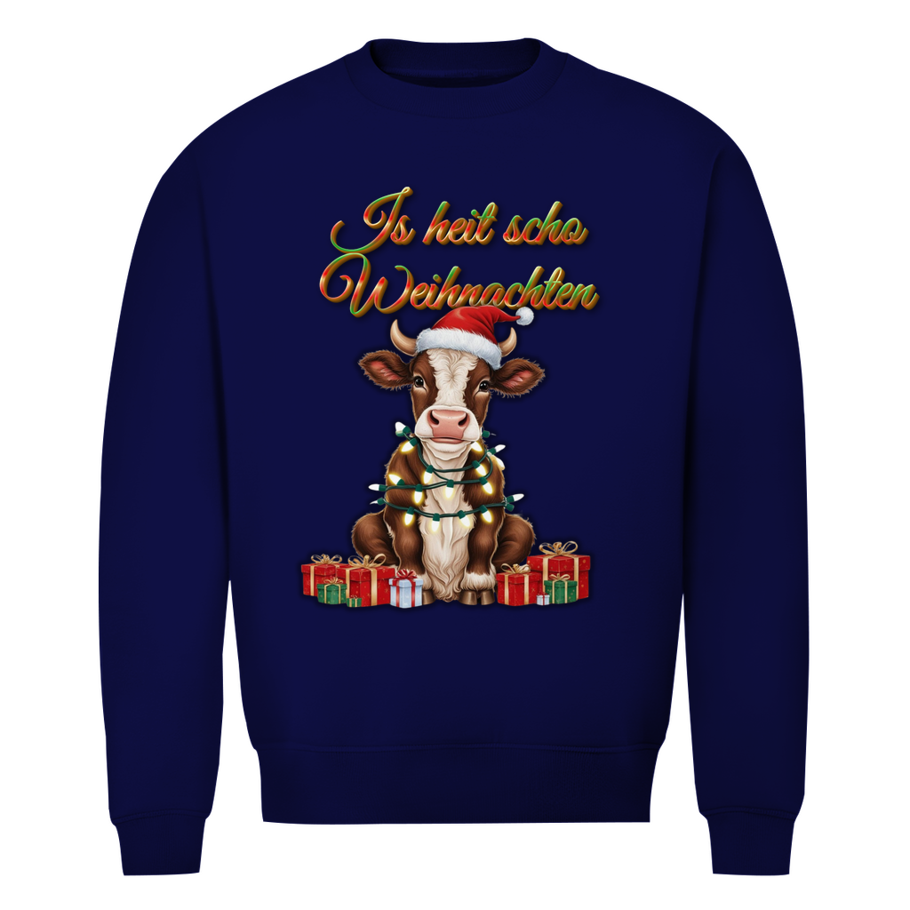 Herren Premium Bio Sweatshirt Is heit scho Weihnachten