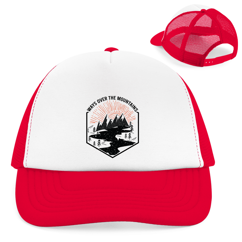 Retro Trucker Cap Over the Mountains