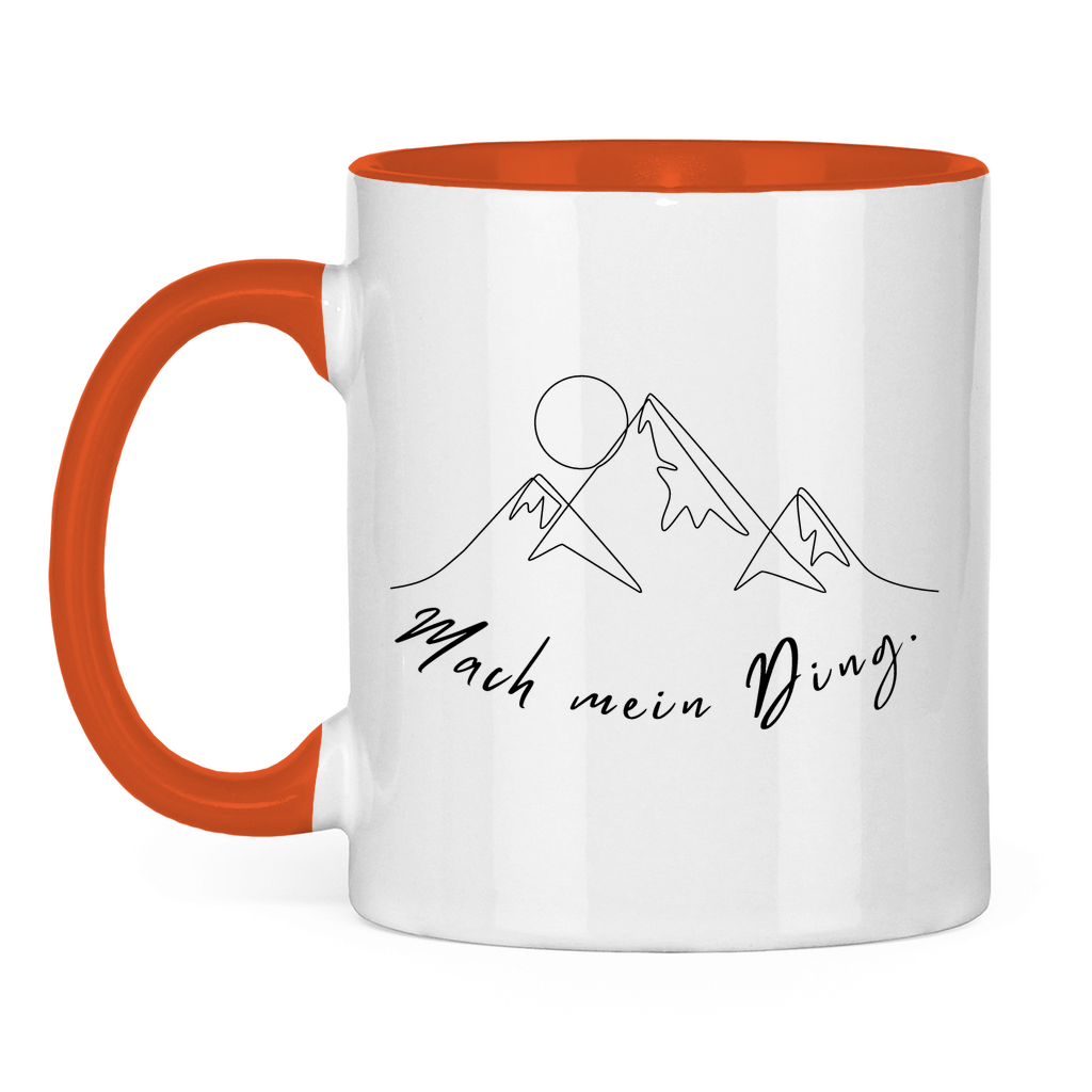 Tasse zweifarbig Mach mein Ding