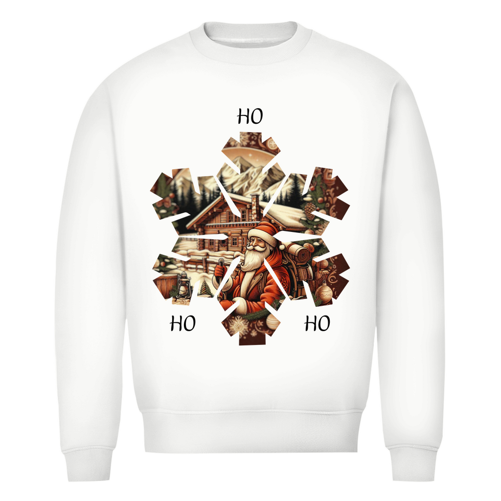 Herren Premium Bio Sweatshirt Ho Ho Ho