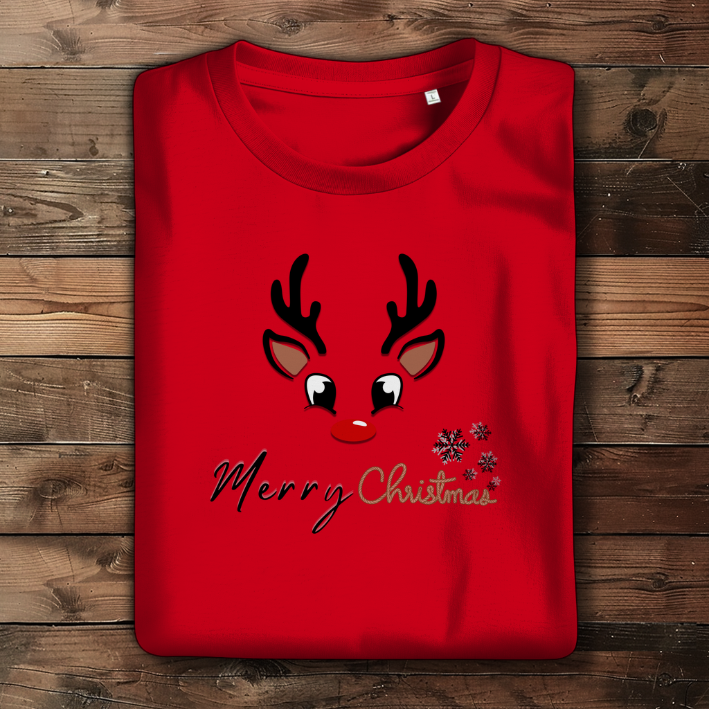 Damen Premium Bio T-Shirt Merry Christmas