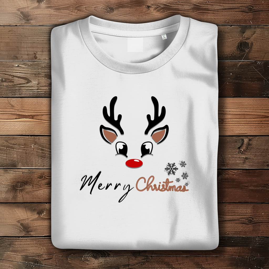Damen Premium Bio T-Shirt Merry Christmas