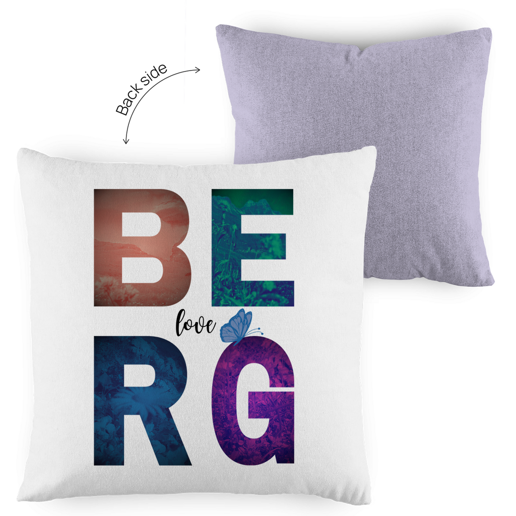 Kopfkissen zweifarbig Berg Love
