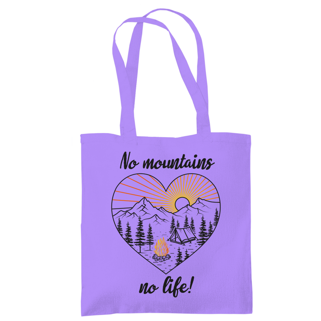 Tragetasche No Mountains, no life!