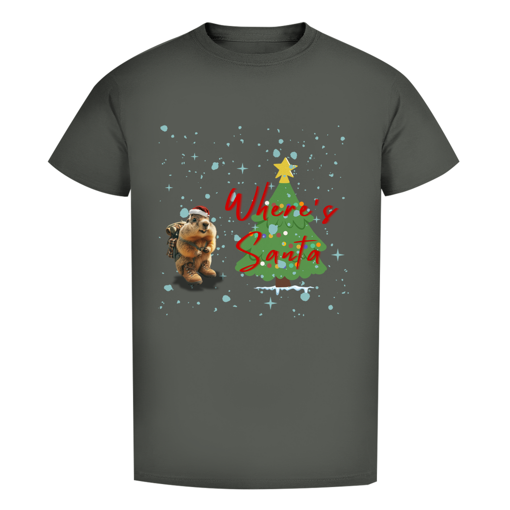 Herren Premium Bio T-Shirt Where's Santa