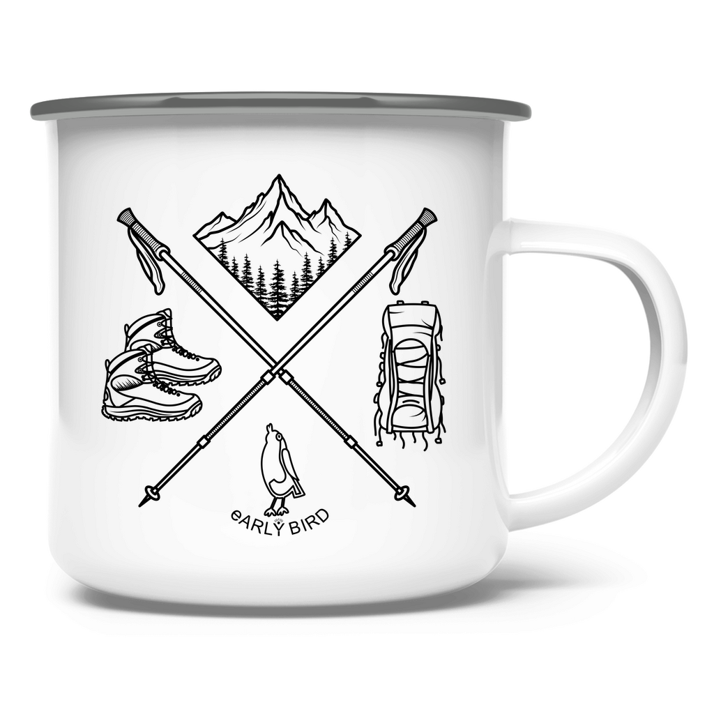 Emaille Tasse Wanderlust