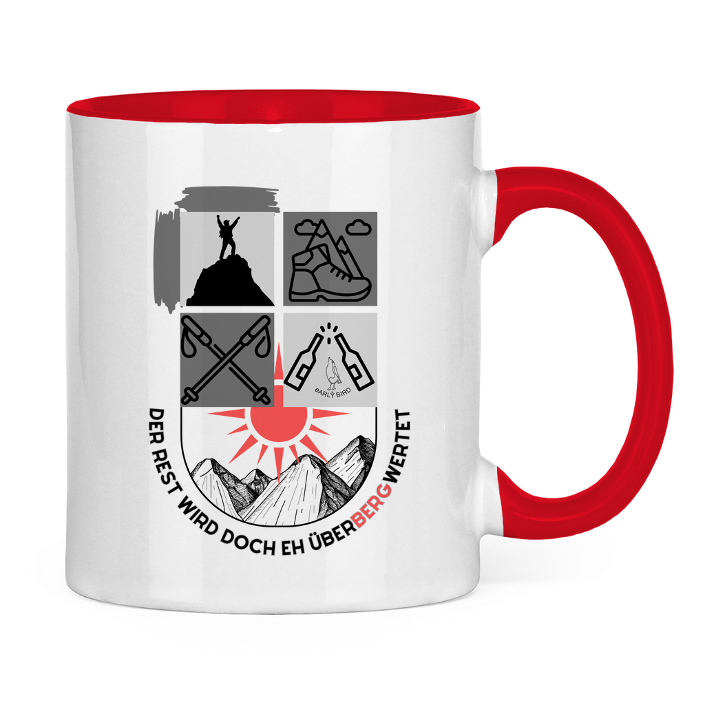 Tasse zweifarbig Überbergwertet
