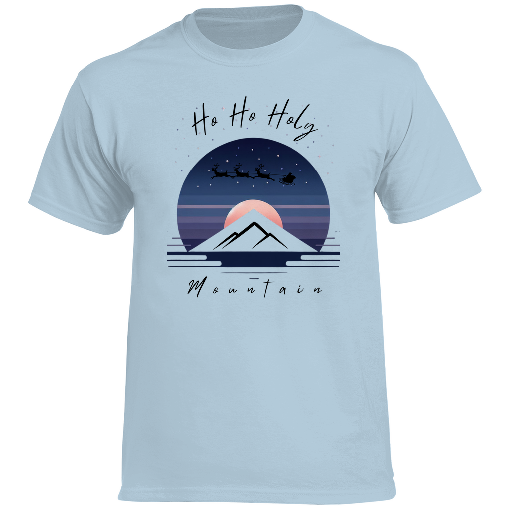 Herren Heavy Cotton T-Shirt Ho HO ho Mountain