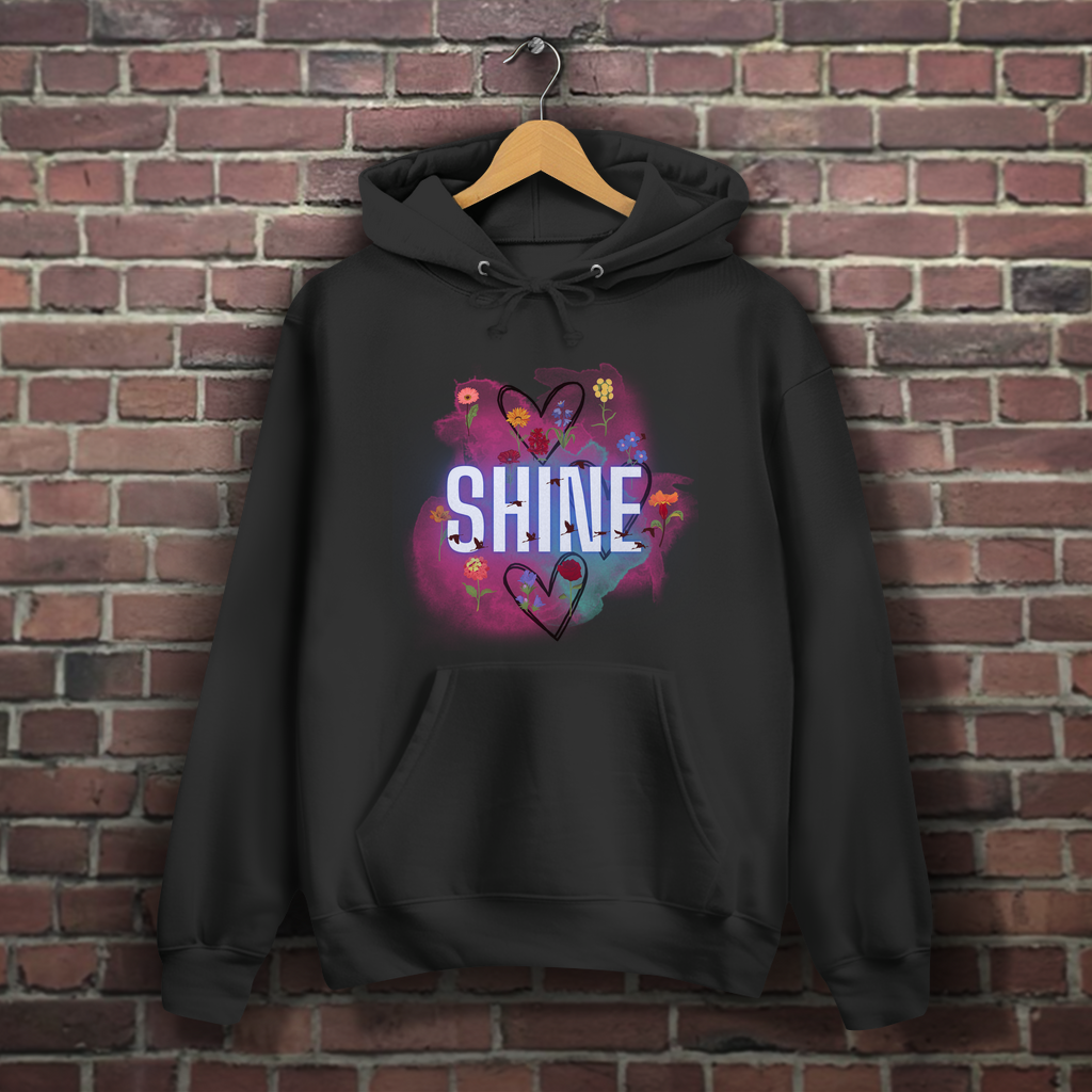 Damen Hoodie Shine