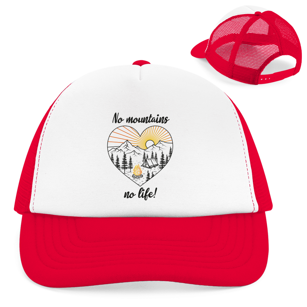Retro Trucker Cap No Mountains, no life!