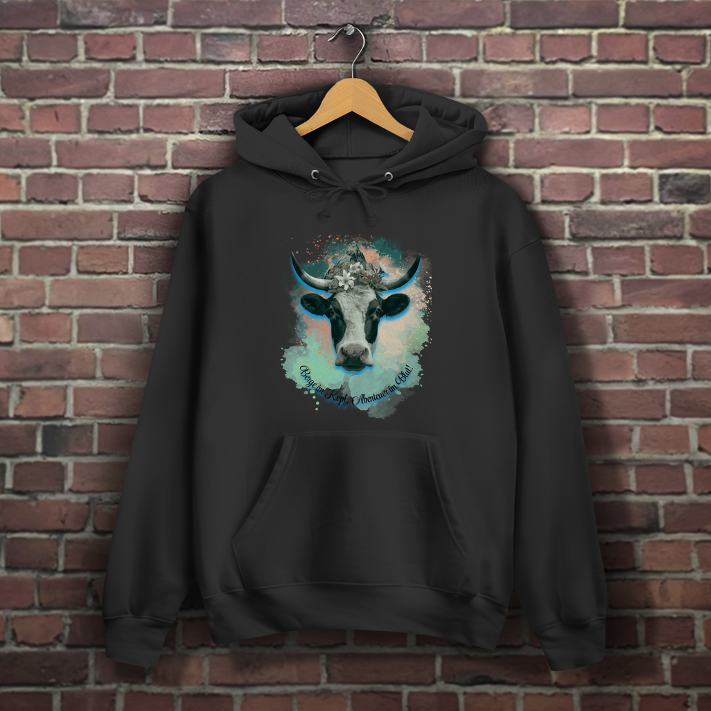 Damen Hoodie Berge im Kopf