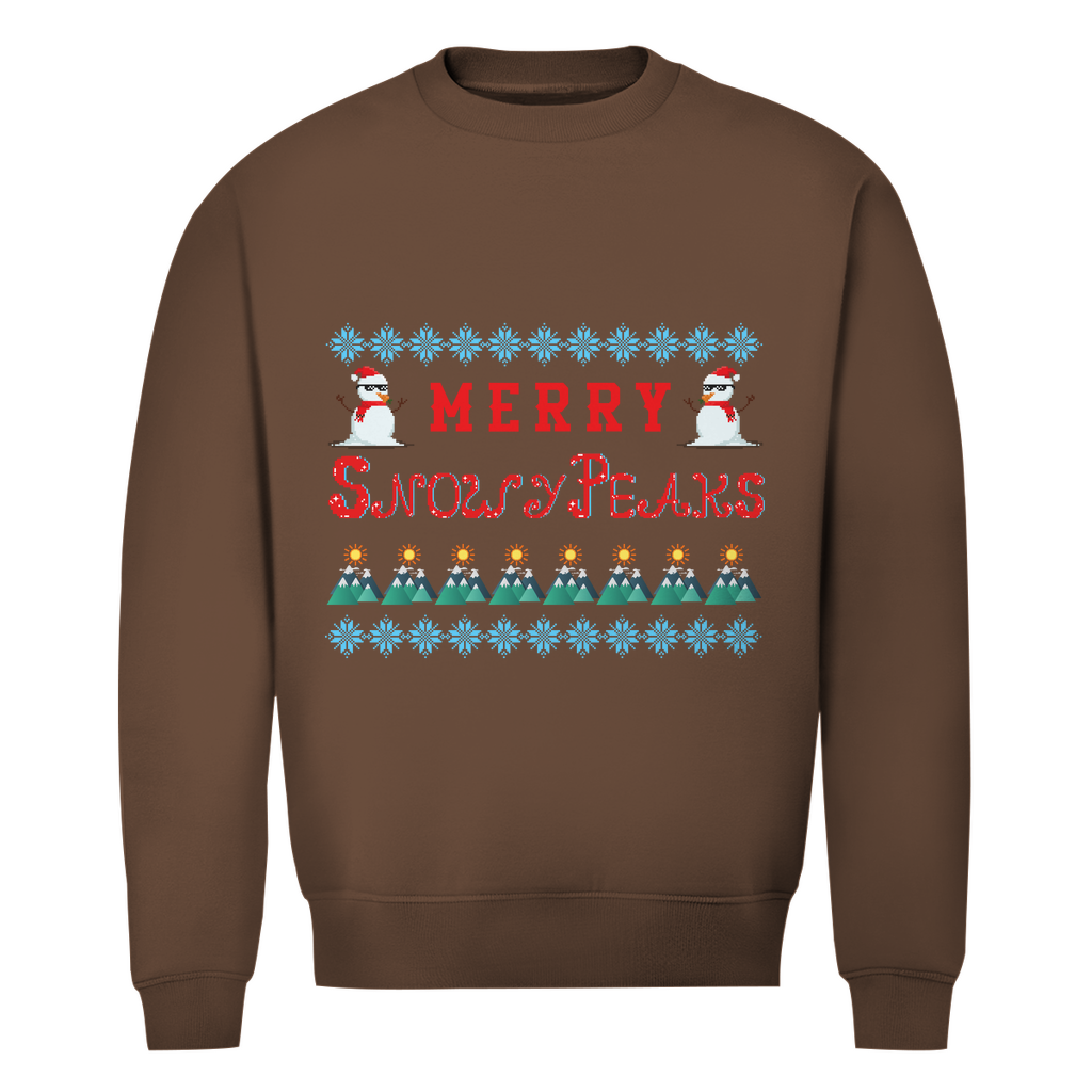 Herren Premium Bio Sweatshirt Snowy Peaks