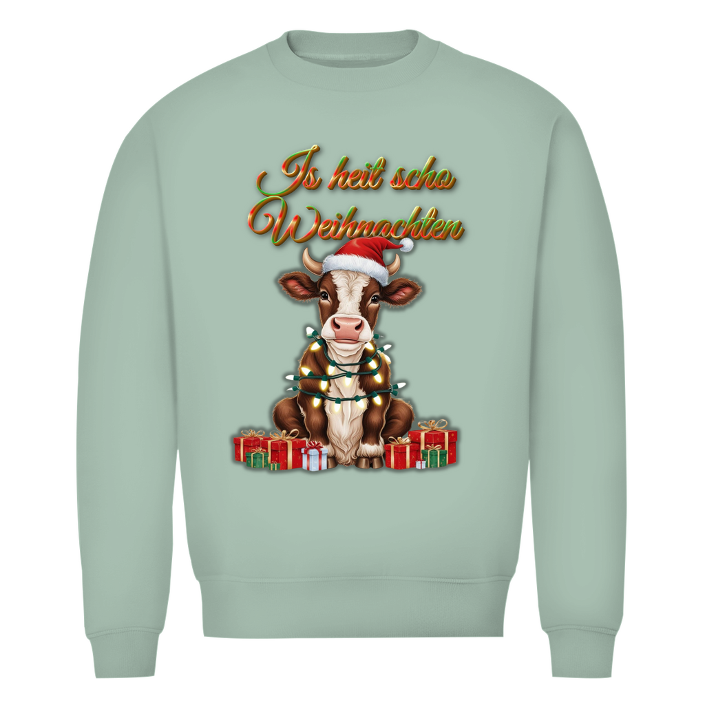 Herren Premium Bio Sweatshirt Is heit scho Weihnachten