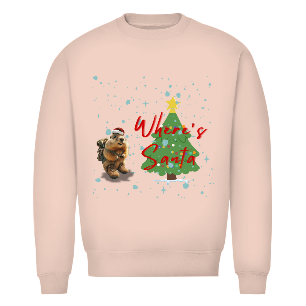 Herren Premium Bio Sweatshirt Where's Santa