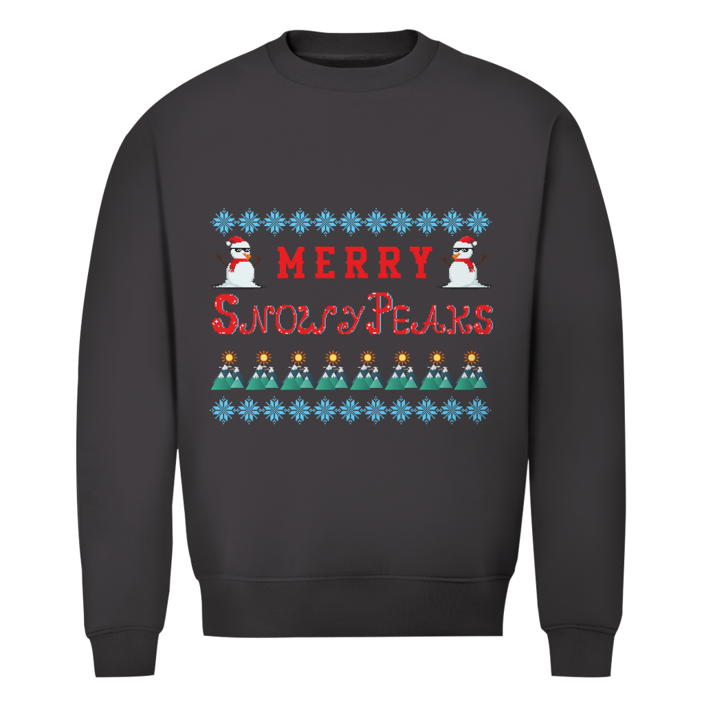 Herren Premium Bio Sweatshirt Snowy Peaks