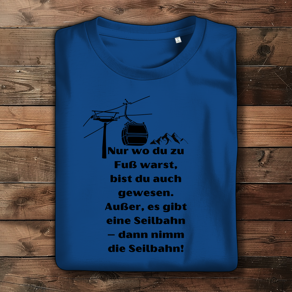 Damen Premium Bio T-Shirt Seilbahn