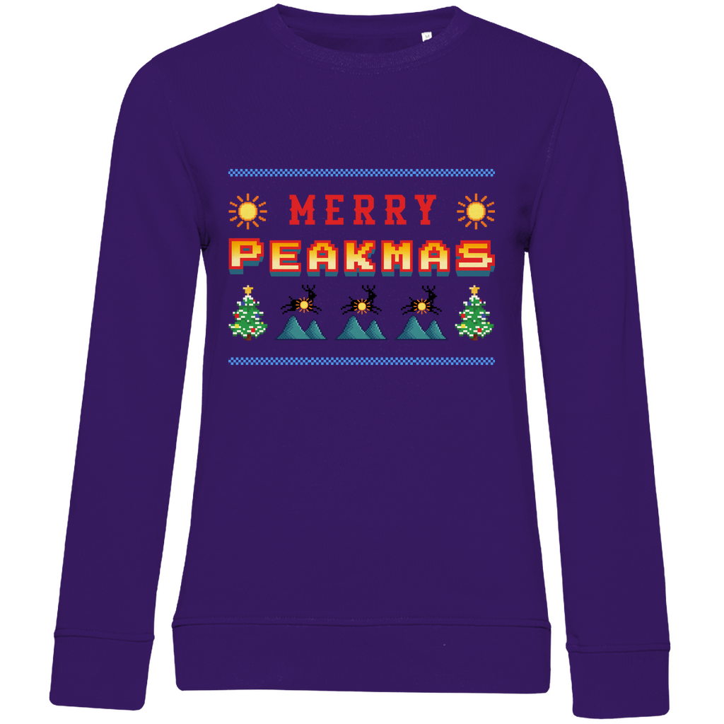 Damen Premium Bio Sweatshirt Merry Peakmas