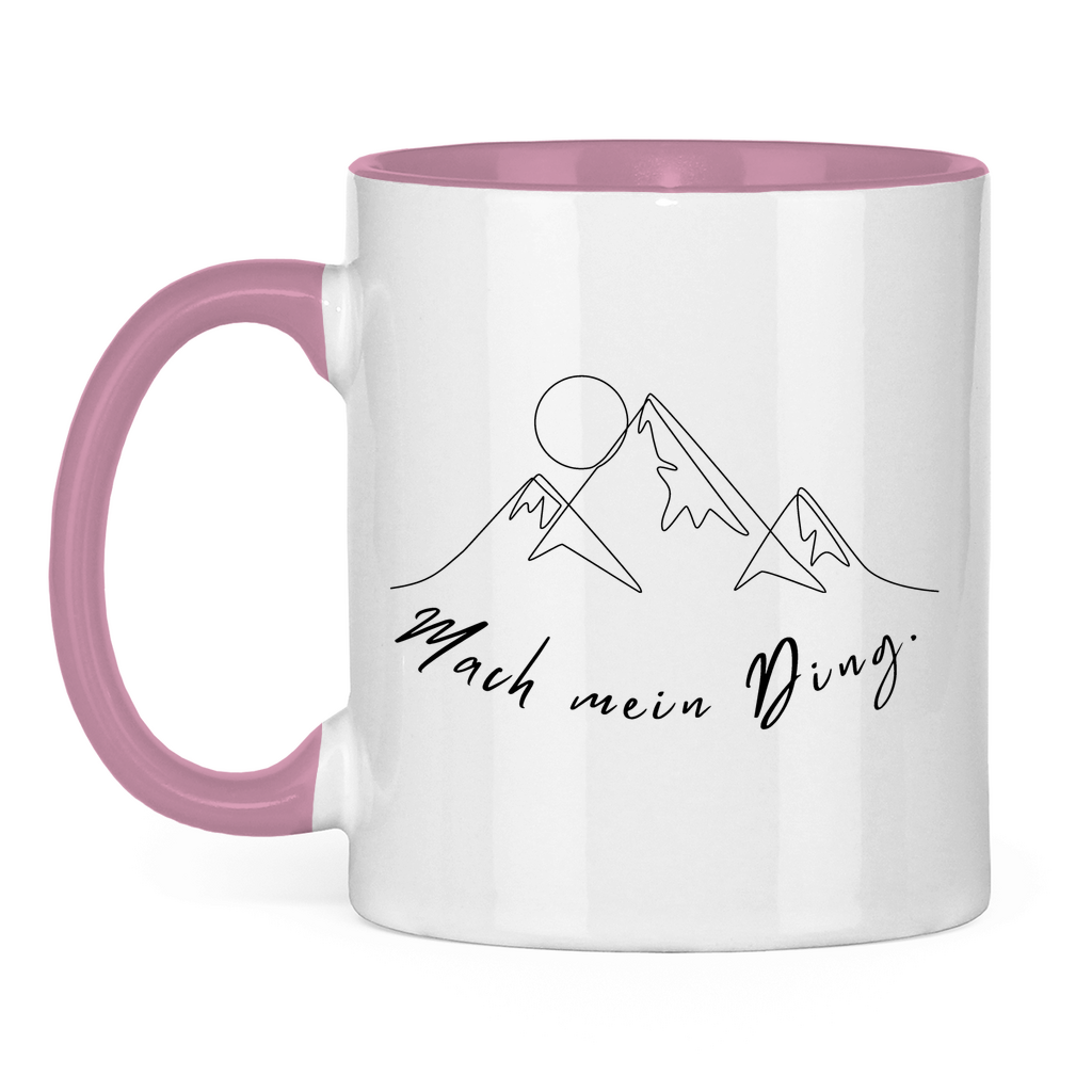 Tasse zweifarbig Mach mein Ding