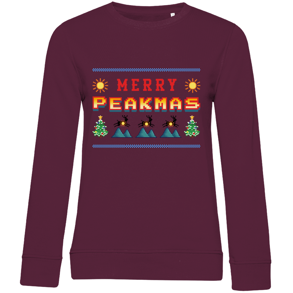 Damen Premium Bio Sweatshirt Merry Peakmas