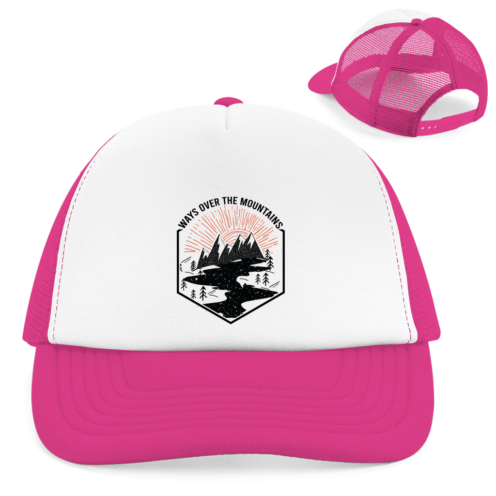 Retro Trucker Cap Over the Mountains