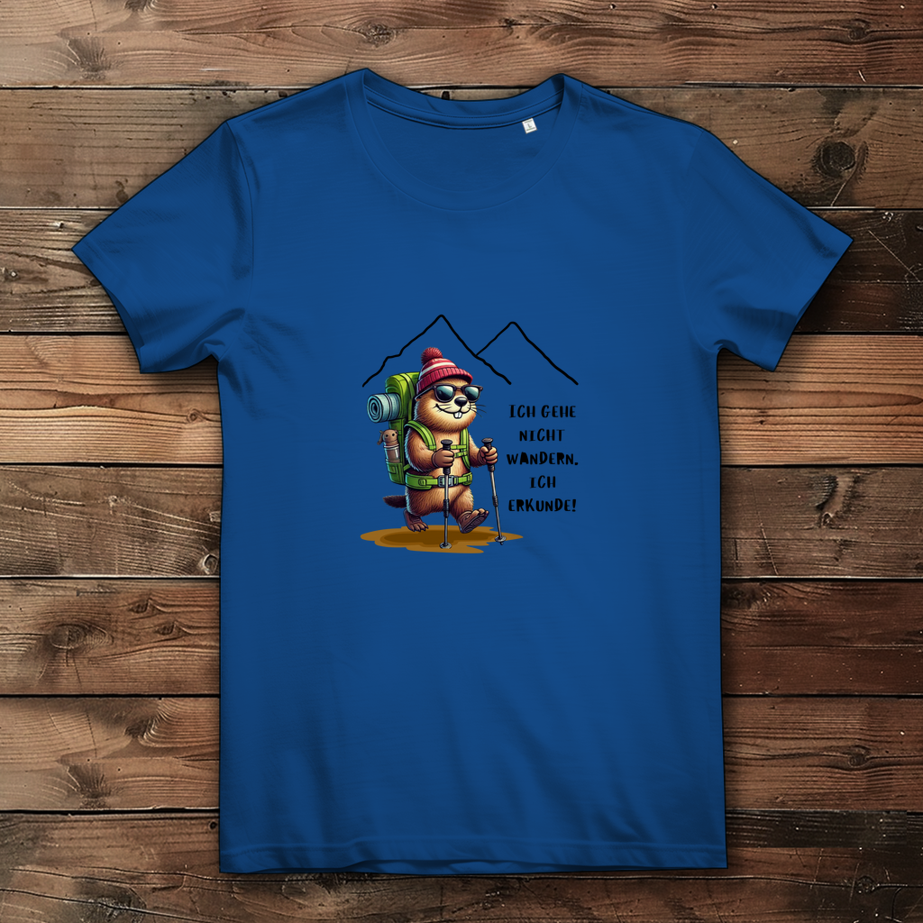 Damen Premium Bio T-Shirt Ich erkunde...