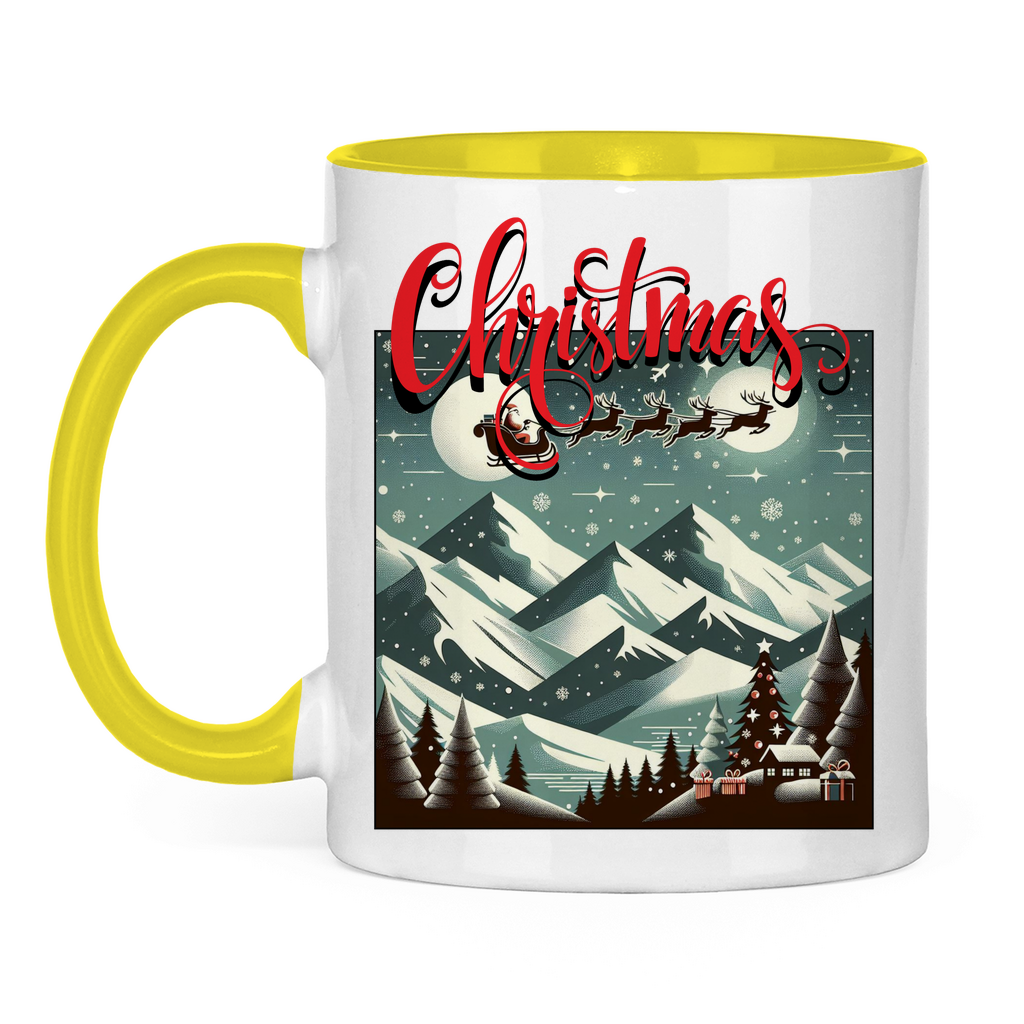 Tasse zweifarbig Christmas time