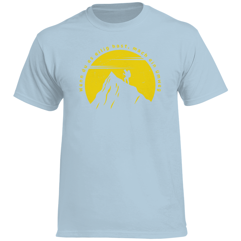 Herren Heavy Cotton T-Shirt Wenn du es eilig hast...