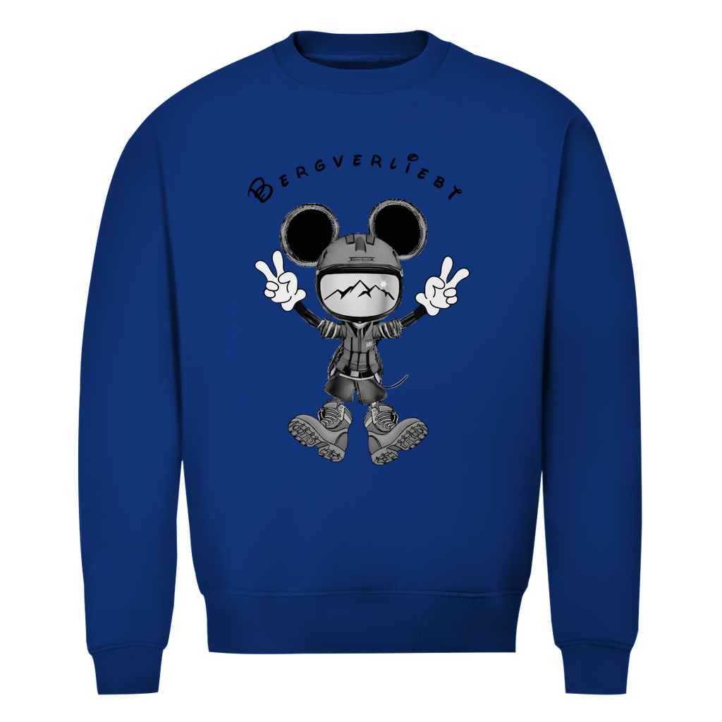 Herren Premium Bio Sweatshirt Bergverliebt Maus