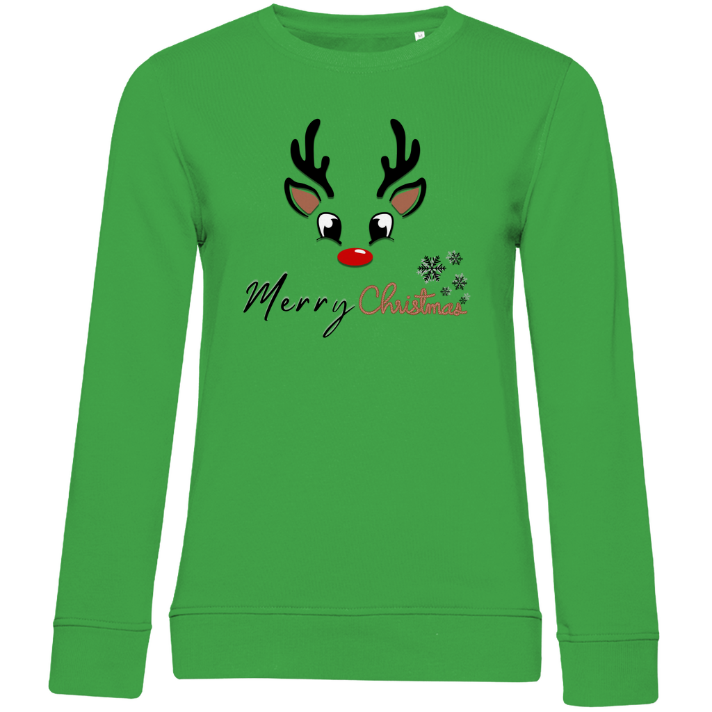 Damen Premium Bio Sweatshirt Merry Christmas