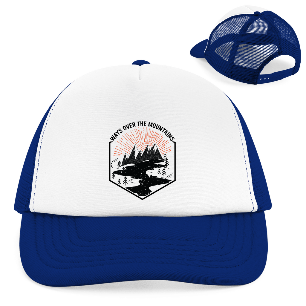 Retro Trucker Cap Over the Mountains