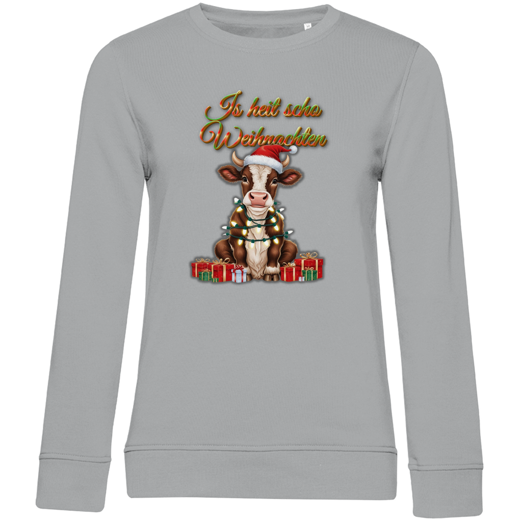 Damen Premium Bio Sweatshirt Is heit scho Weihnachten