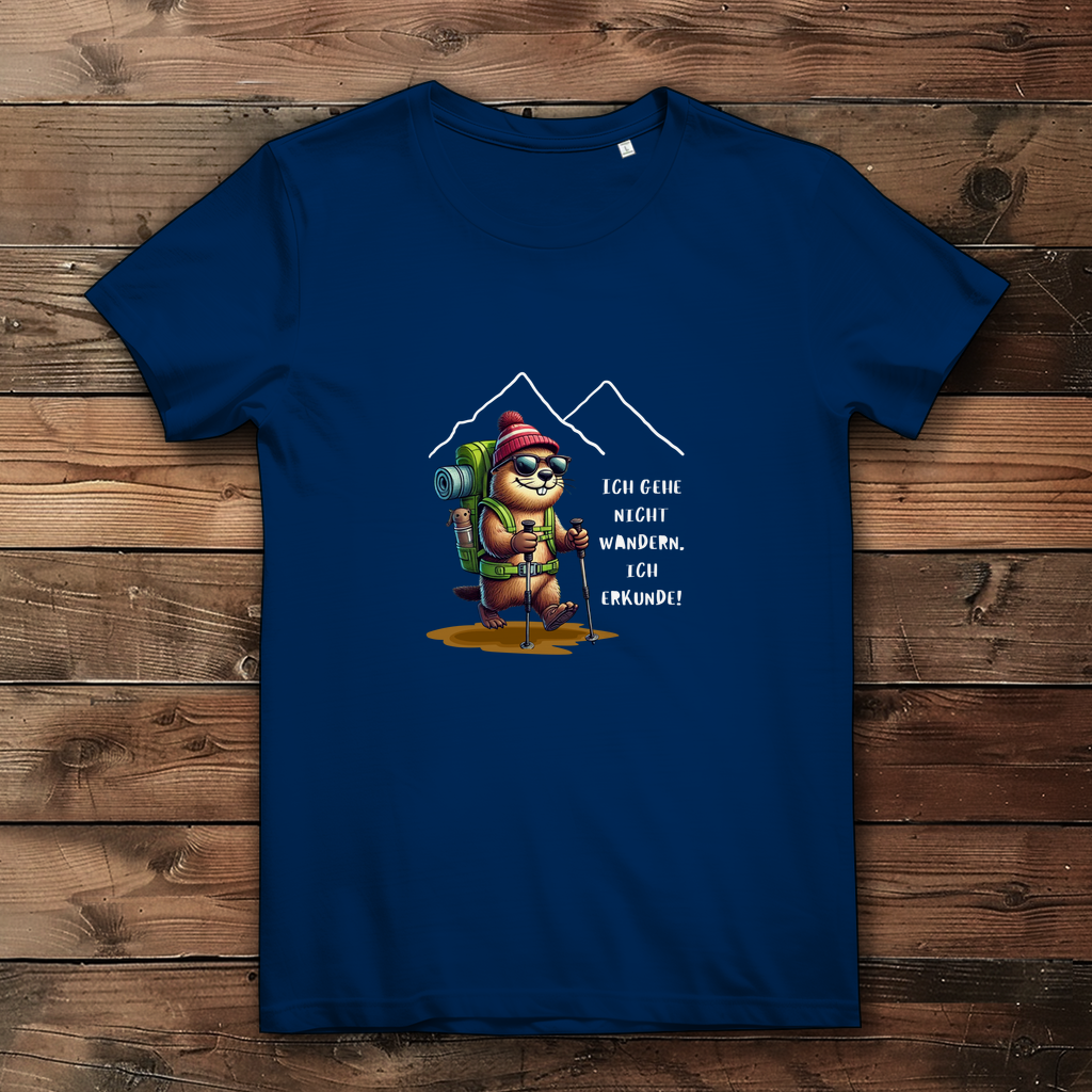 Damen Premium Bio T-Shirt Ich erkunde...