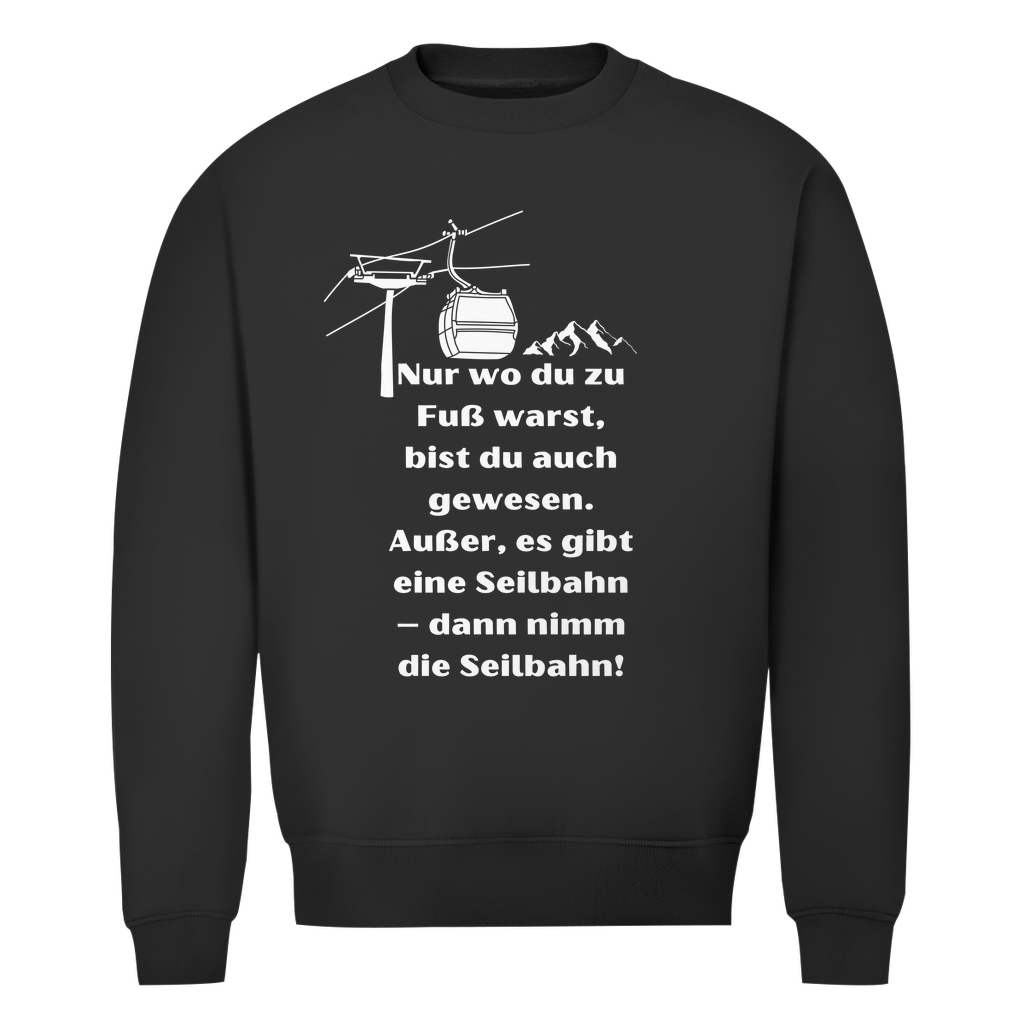 Herren Premium Bio Sweatshirt Seilbahn