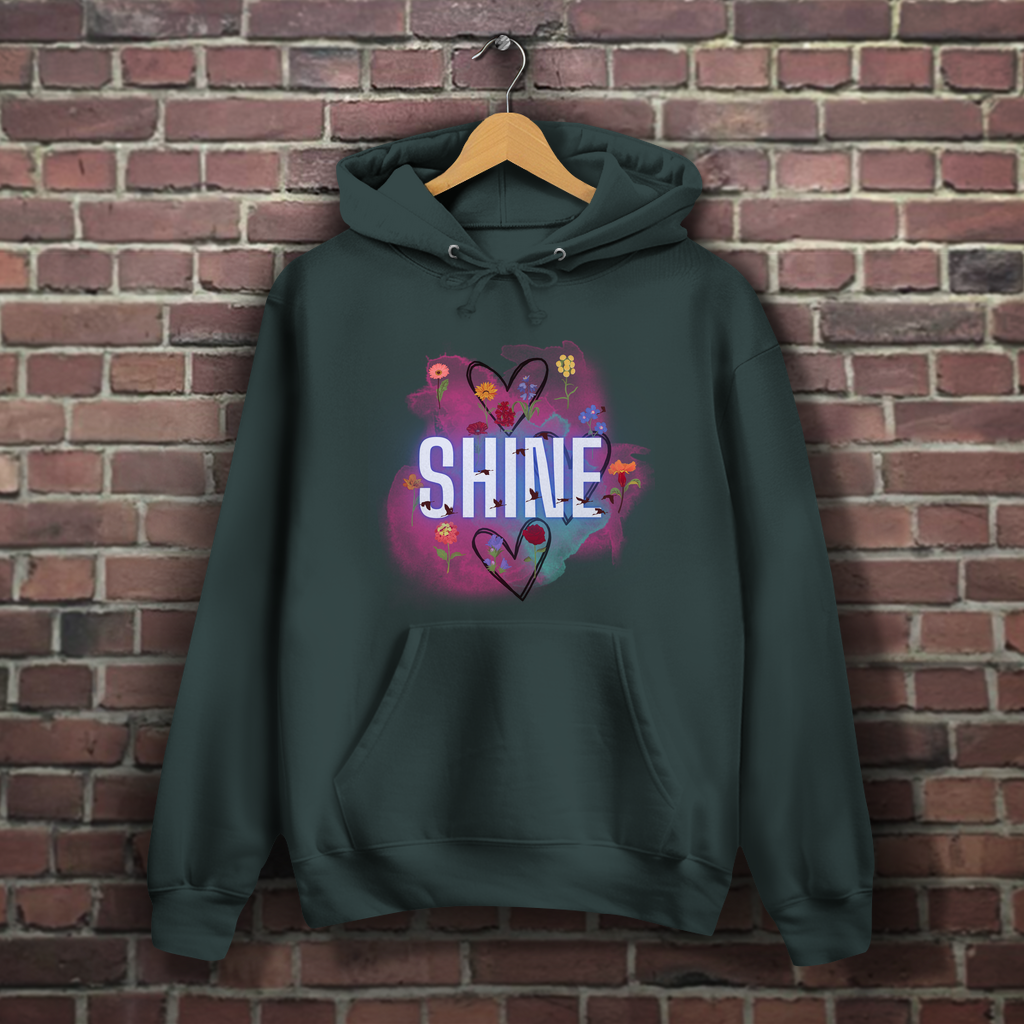 Damen Hoodie Shine