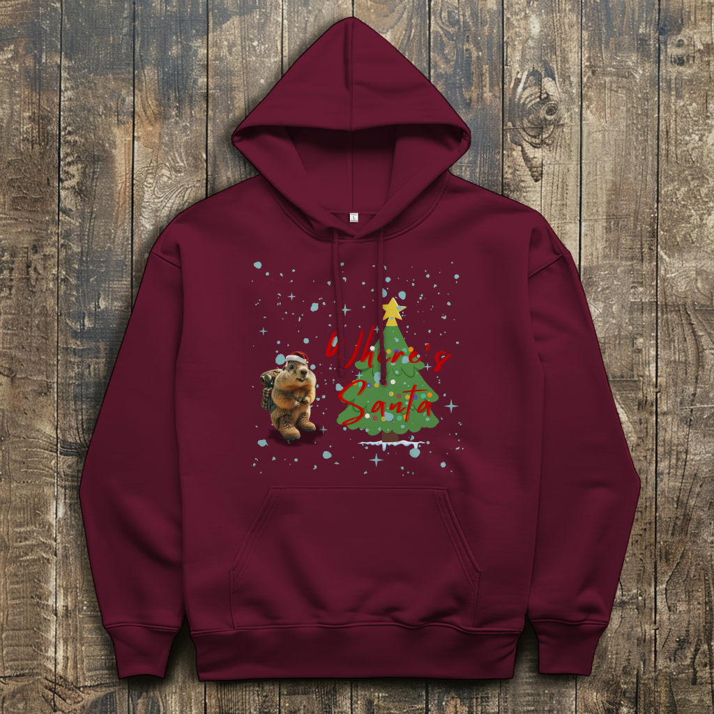 Herren Hoodie Where's Santa